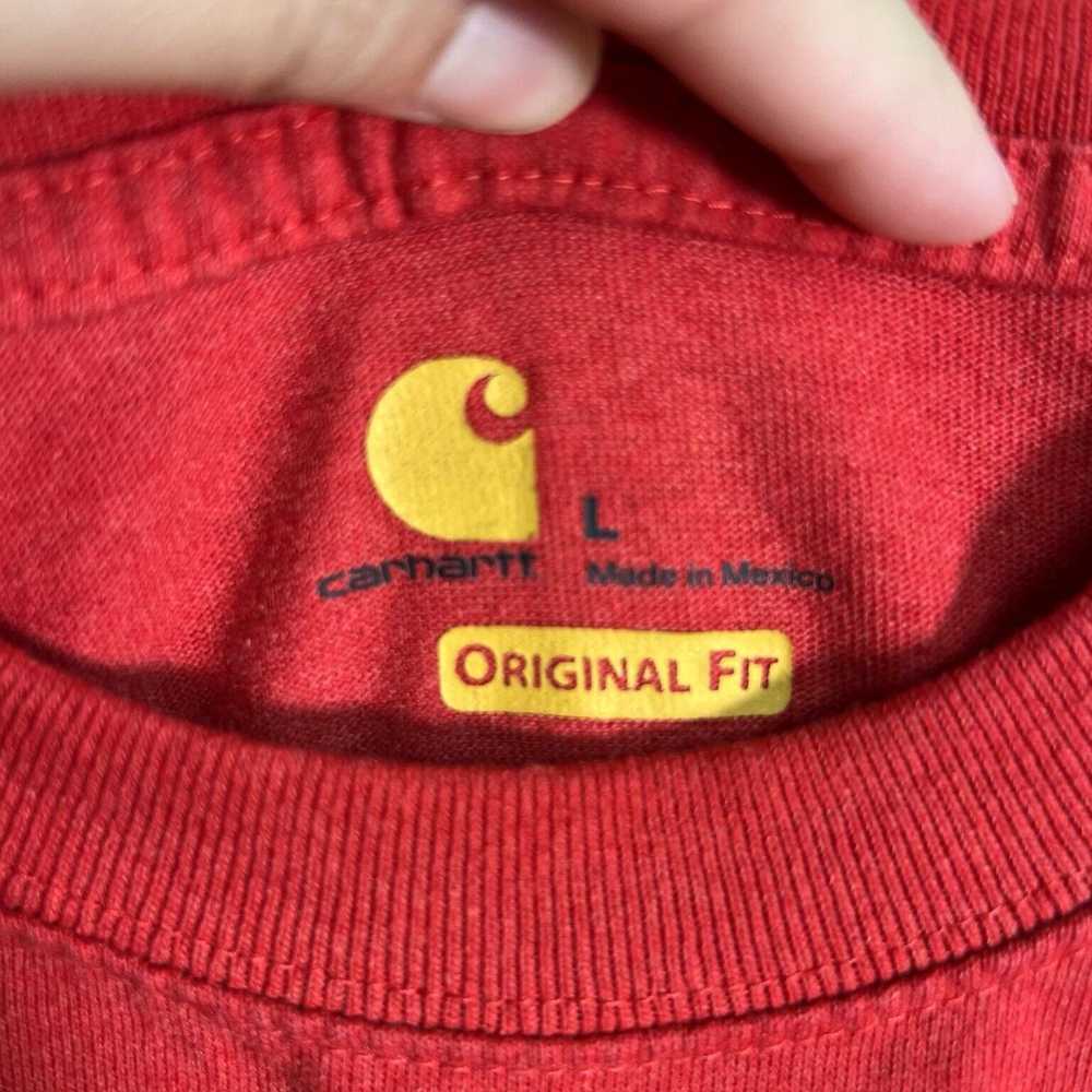 Carhartt Authentic Mens Red Original Fit Adult La… - image 4