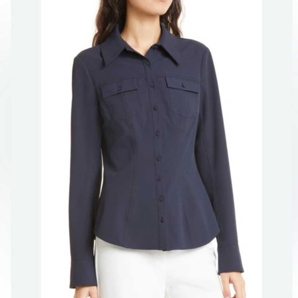 Cinq A Sept Blue Dion Shirt - image 5