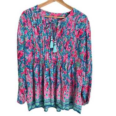 Lilly Pulitzer Marilina Colorful Tunic Top - image 1