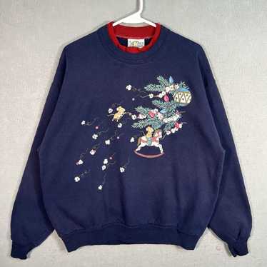 Vintage Blue Holiday Vintage Sweater Inspirations… - image 1