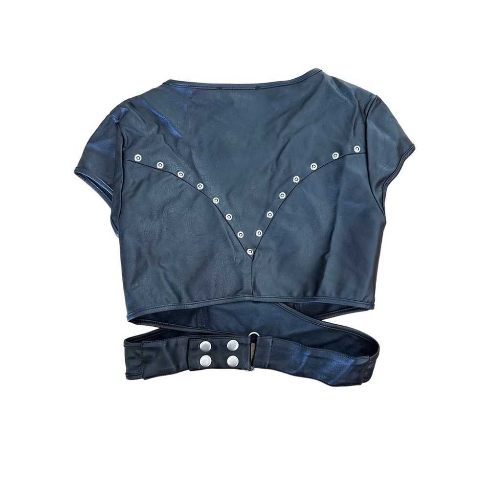 I.AM.GIA - Geneva Faux Leather Studded Wrap Crop … - image 3