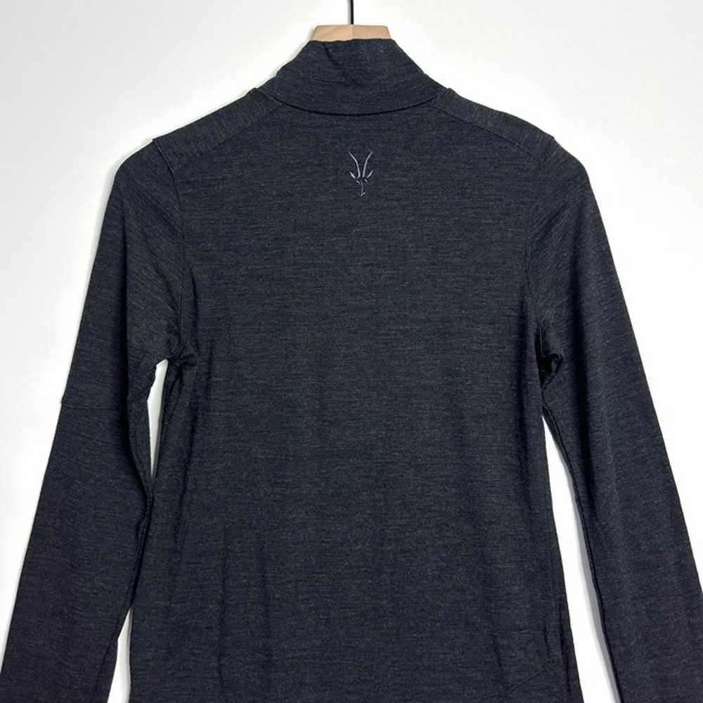 IBEX Merino Wool Mock Neck Long Sleeve T-Shirt Ch… - image 5