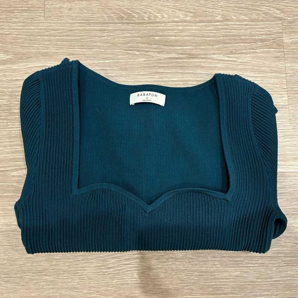 Aritzia Babaton Sculpt Knit Sweetheart Longsleeve… - image 2