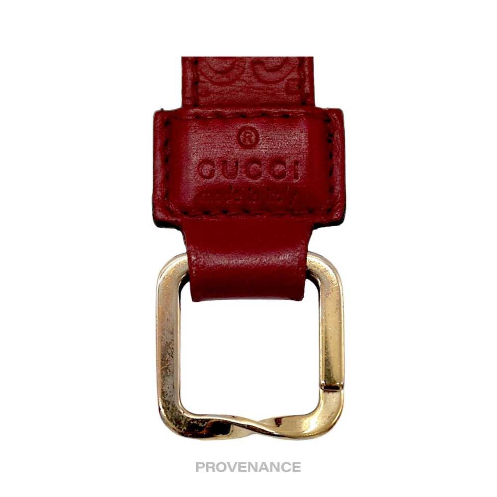 Gucci 🔴 Gucci Keychain - Red GG Guccissima Leath… - image 5