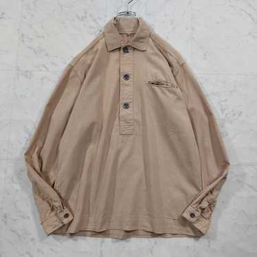 45R/45rpm Pullover Shirt S Beige Cotton Chino Clot