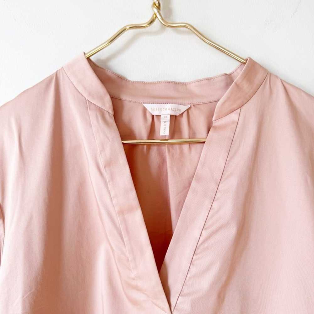 NWOT Rebecca Taylor Blush Pink Stretch Twill Shor… - image 10