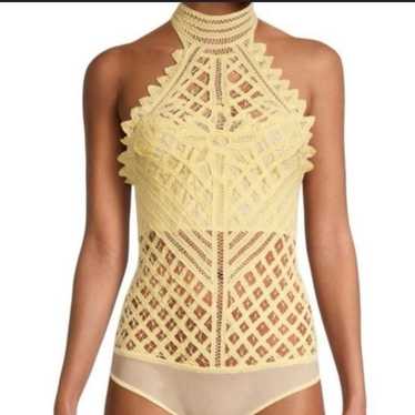 NWOT Free People Be My Battenburg Bodysuit