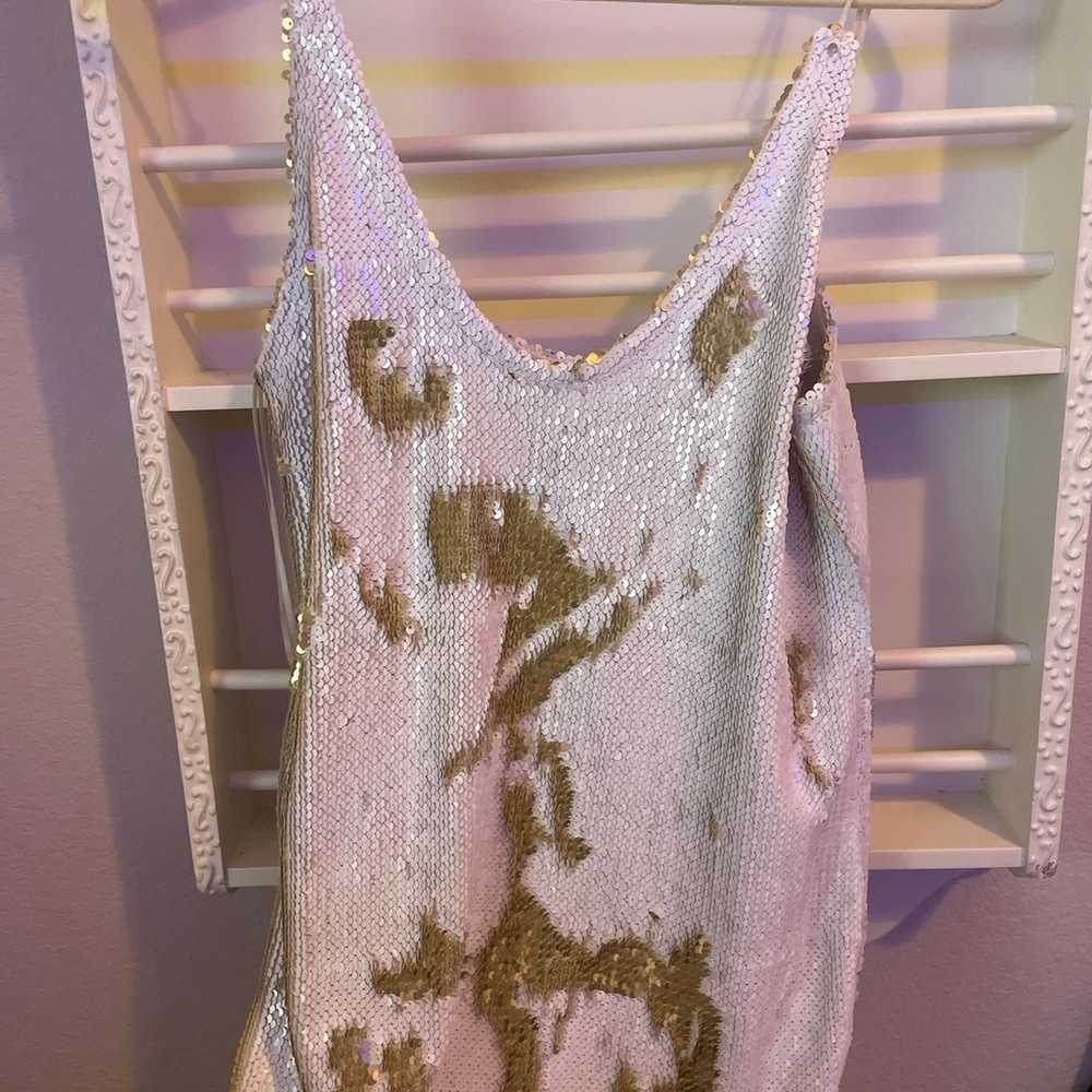 free people sequin changing mini dress - image 1