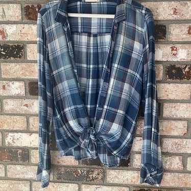 Bella Dahl Plaid Buttonup