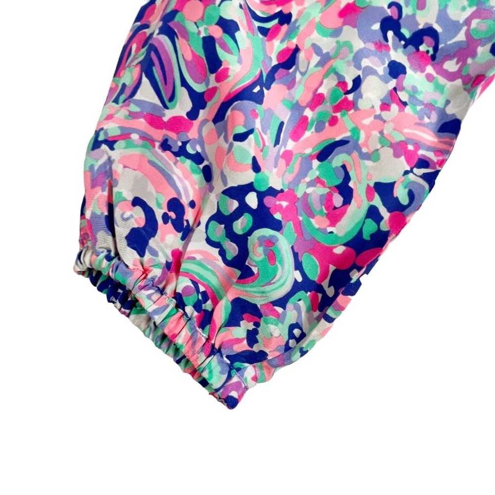 Lilly Pulitzer Elsa Multi La Playa Print Silk Blo… - image 6