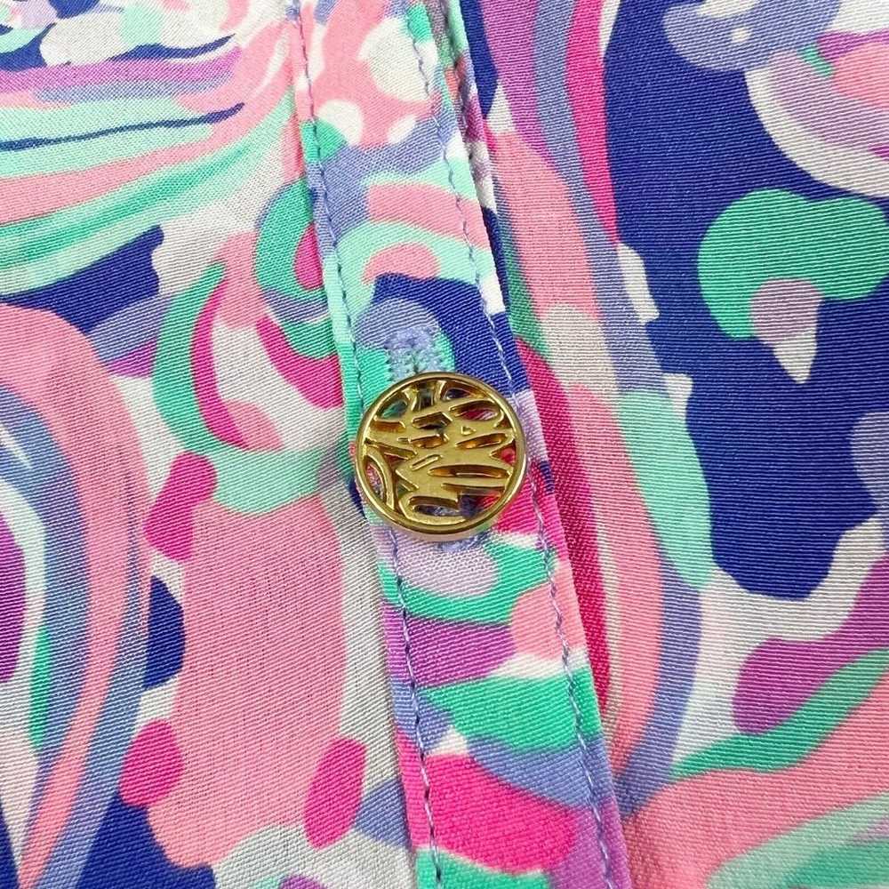 Lilly Pulitzer Elsa Multi La Playa Print Silk Blo… - image 7