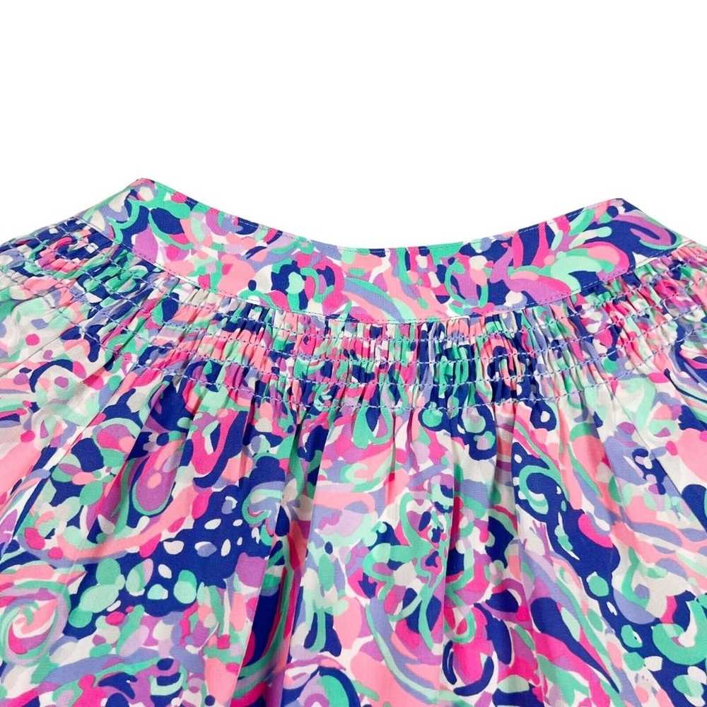 Lilly Pulitzer Elsa Multi La Playa Print Silk Blo… - image 8