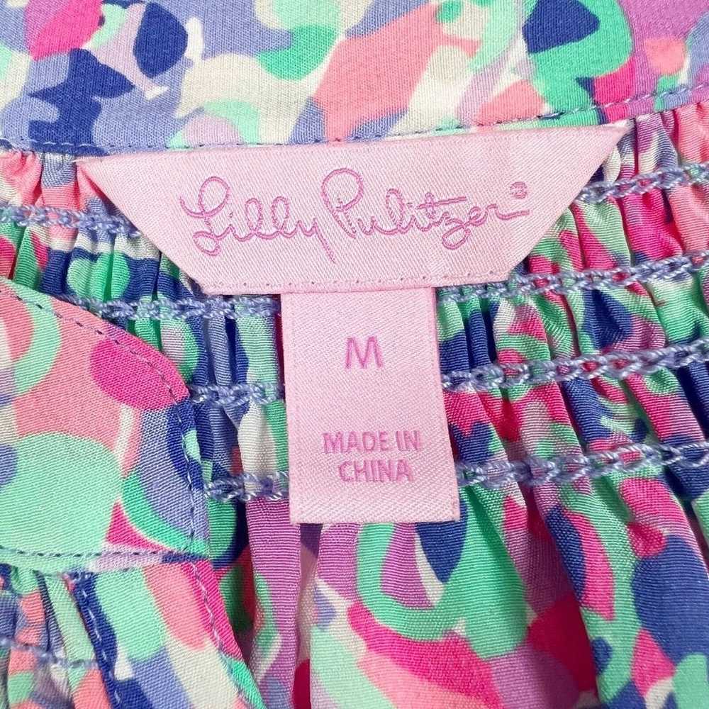 Lilly Pulitzer Elsa Multi La Playa Print Silk Blo… - image 9