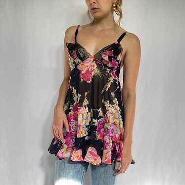 Betsey Johnson floral lingerie top - image 1