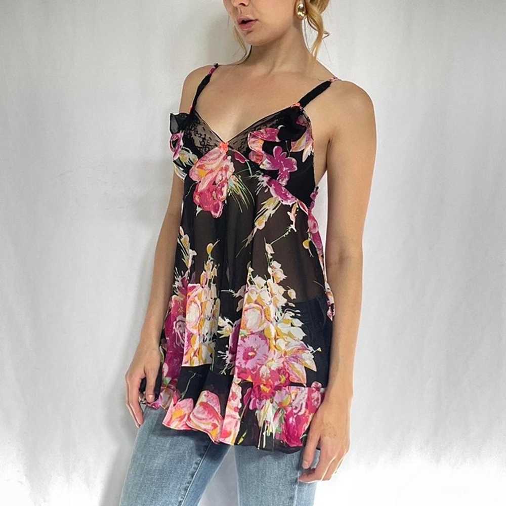 Betsey Johnson floral lingerie top - image 2