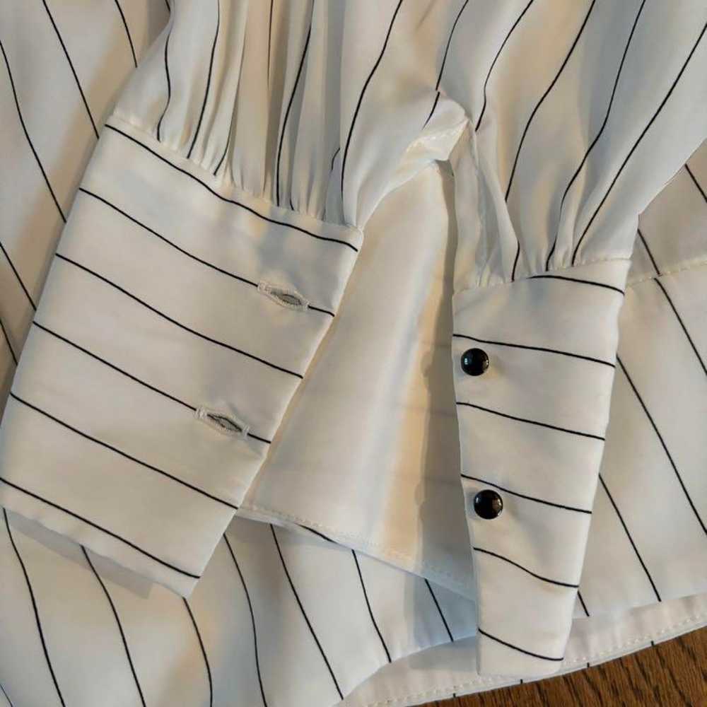 Brand new Ballzee striped long-sleeve blouse. - image 3