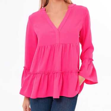 Tuckernuck Pomander Place Hot Pink Kenzo Top - La… - image 1