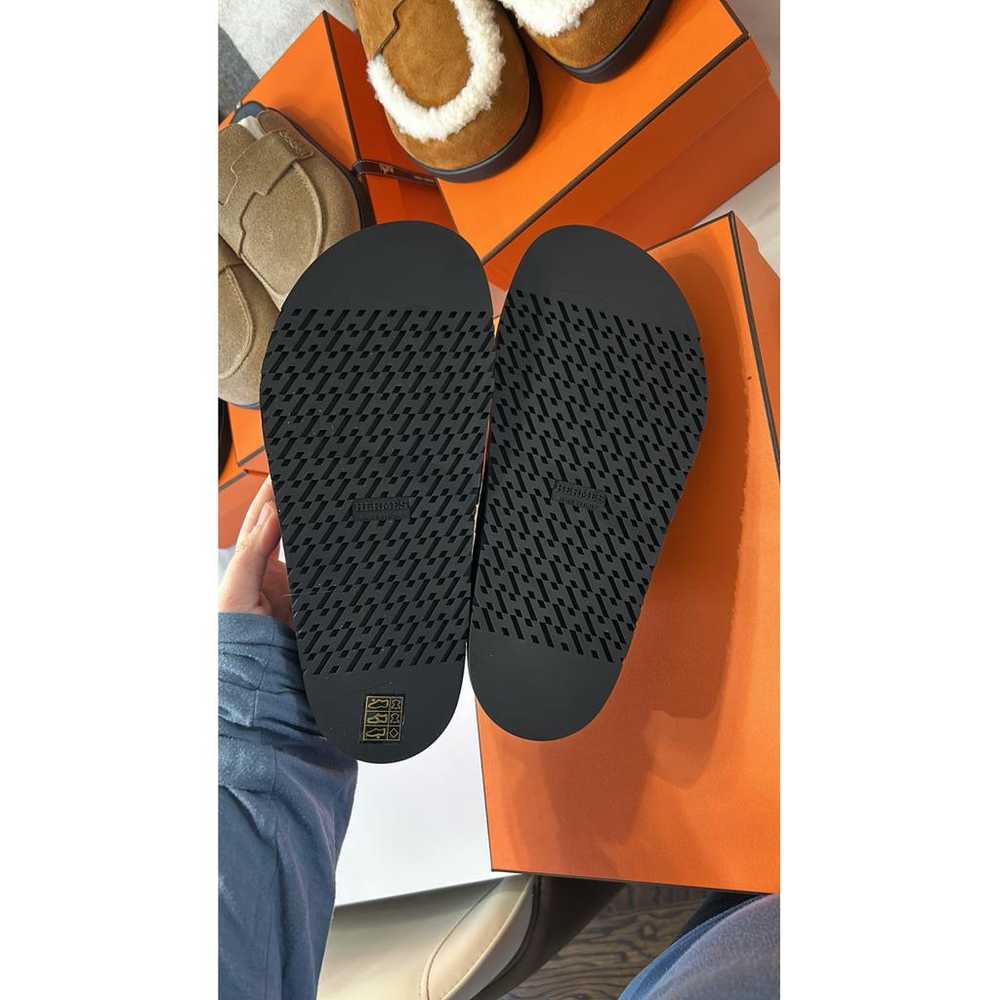 Hermès Shearling mules & clogs - image 4