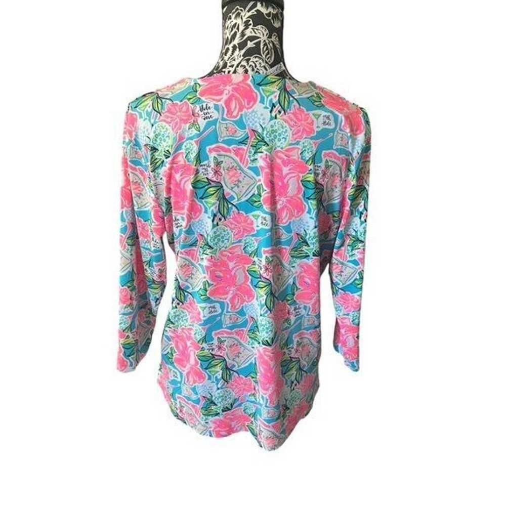 Lulu-B Womens Floral Top Shirt Blouse Colorful Go… - image 2