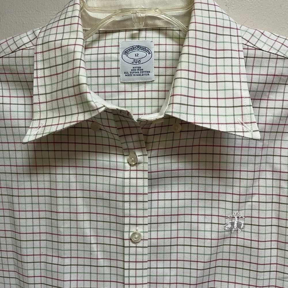 Brooks brothers denim button down shirt - image 1