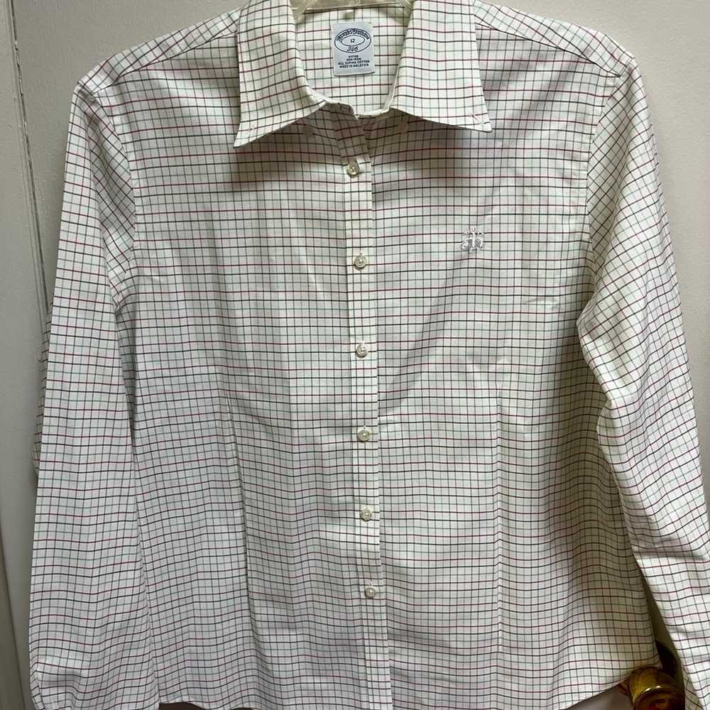 Brooks brothers denim button down shirt - image 8