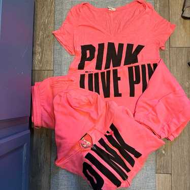 VS PINK HTF OVERSIZED 3 Piece Set - image 1