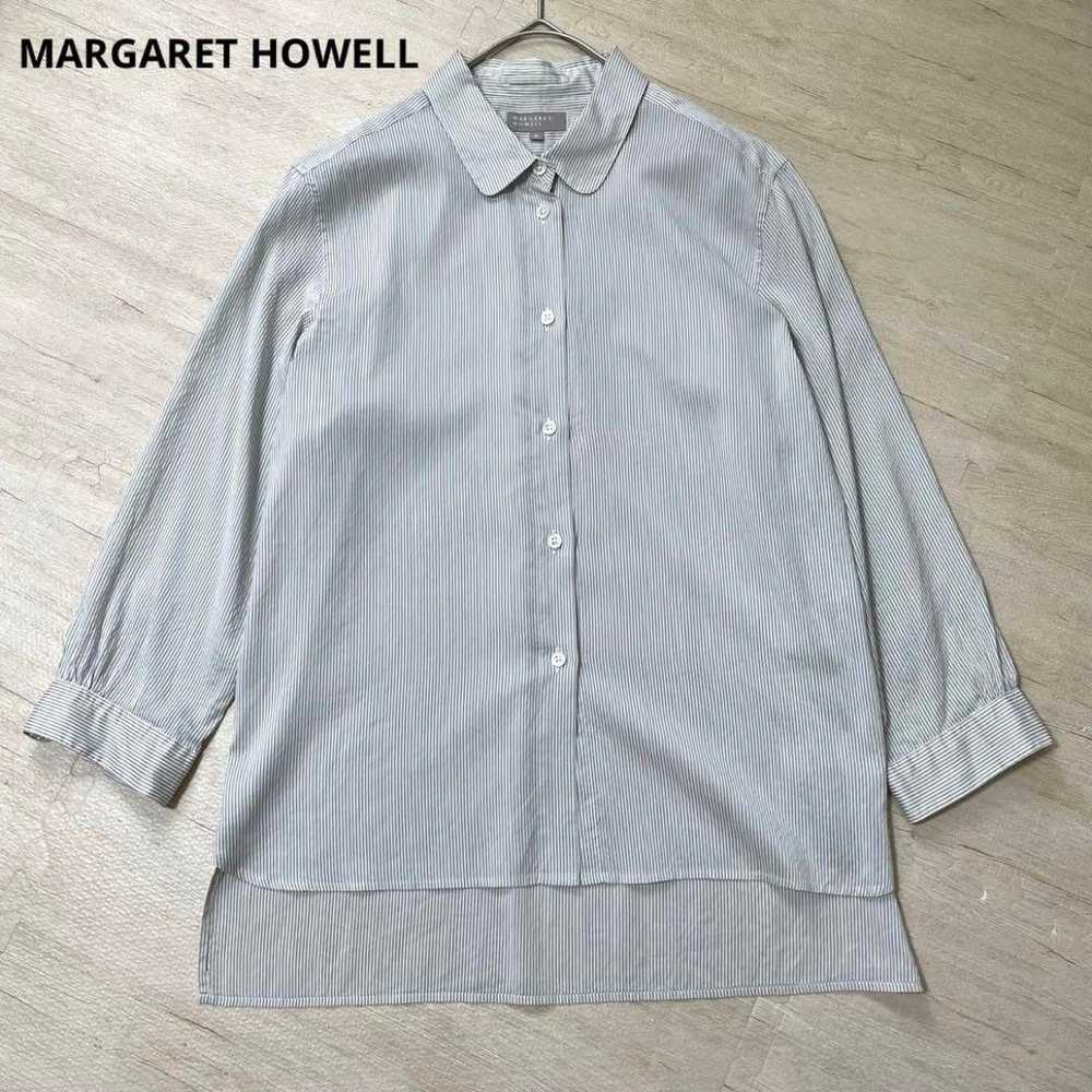 MARGARET HOWELL Cotton Silk Stripe Shirt III - image 1