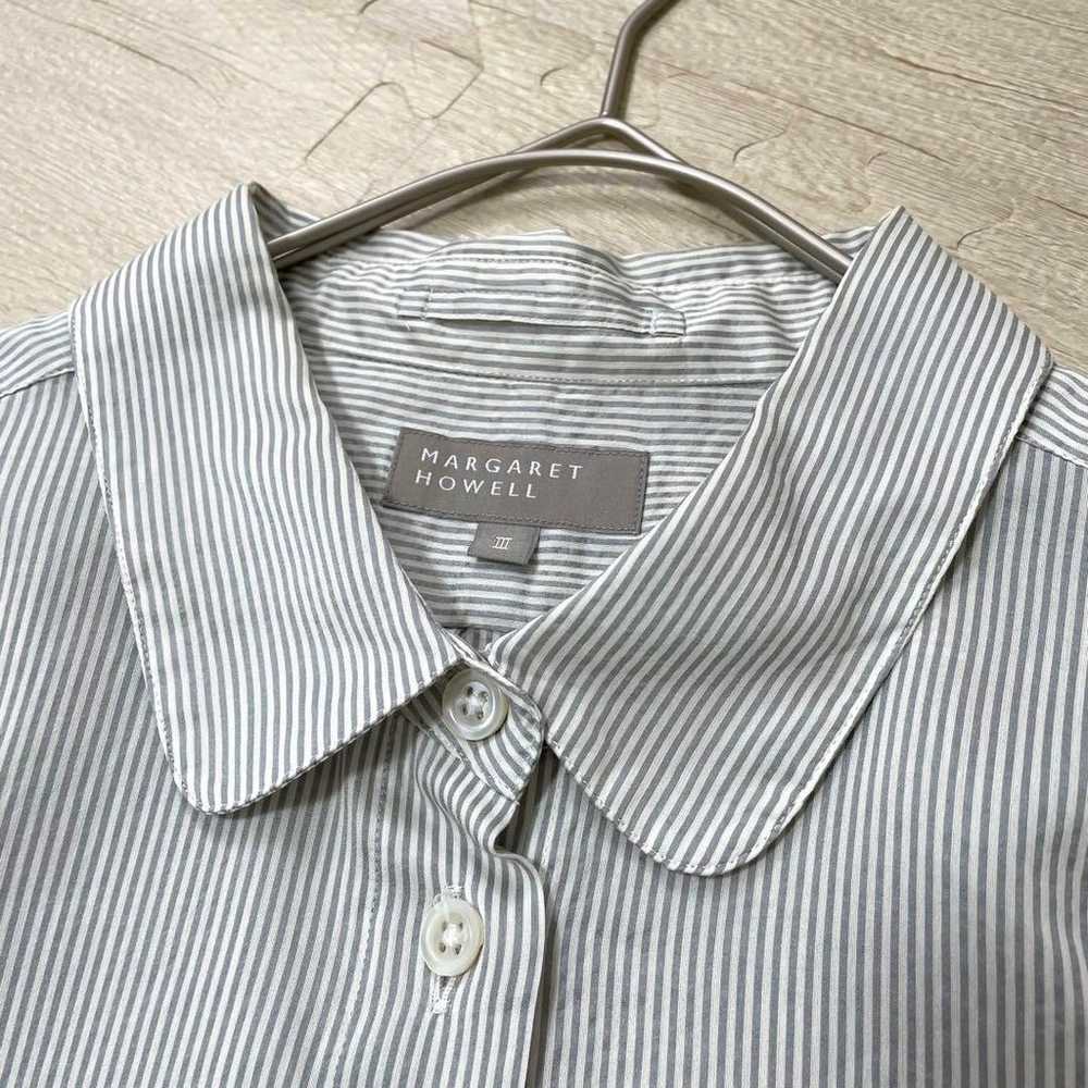 MARGARET HOWELL Cotton Silk Stripe Shirt III - image 3