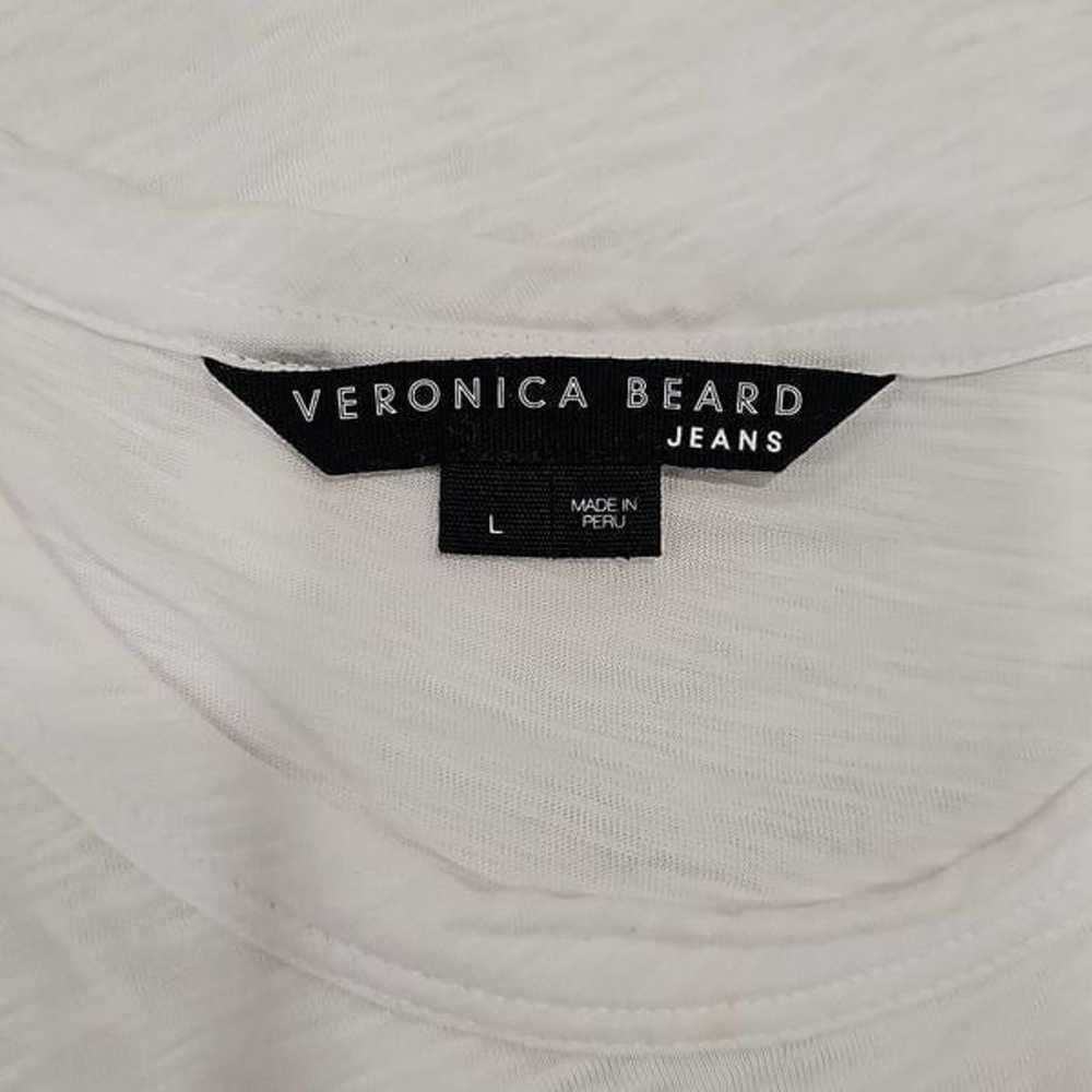 Veronica Beard BEA RUFFLE T-SHIRT Sz L - image 2