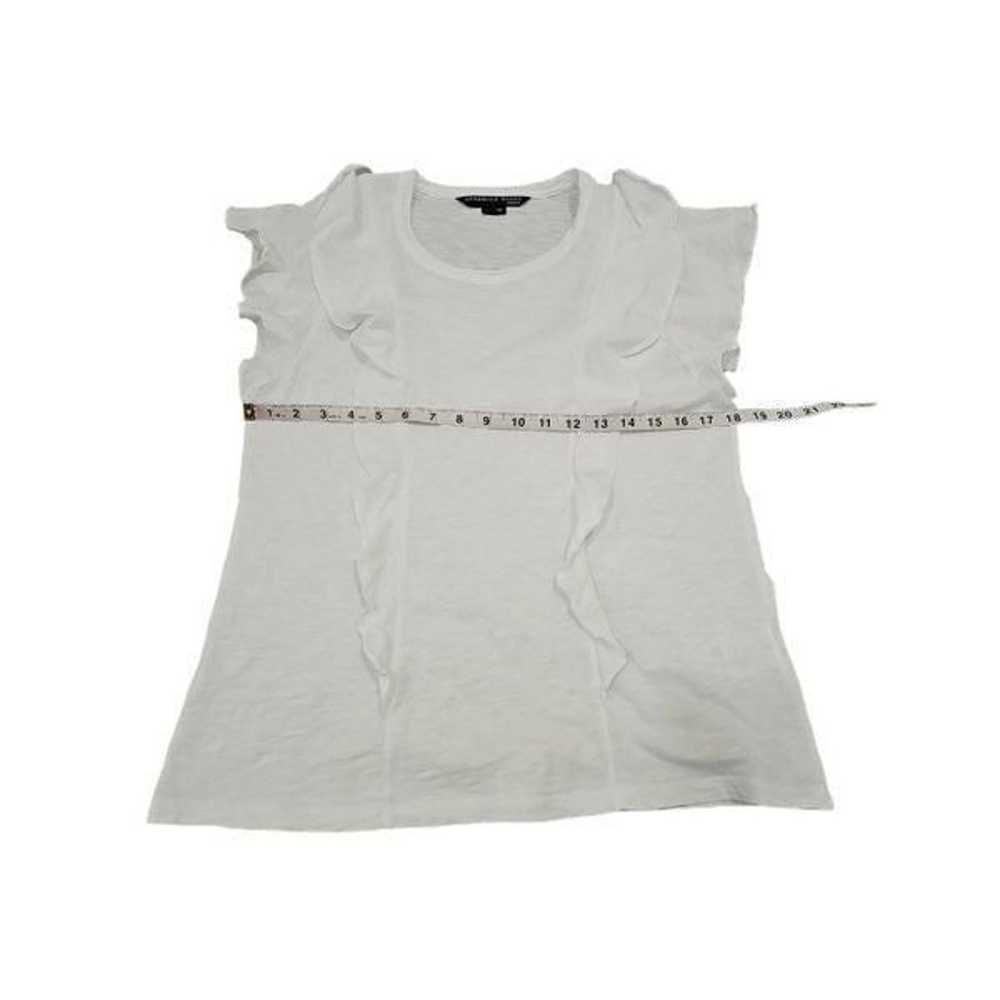 Veronica Beard BEA RUFFLE T-SHIRT Sz L - image 8