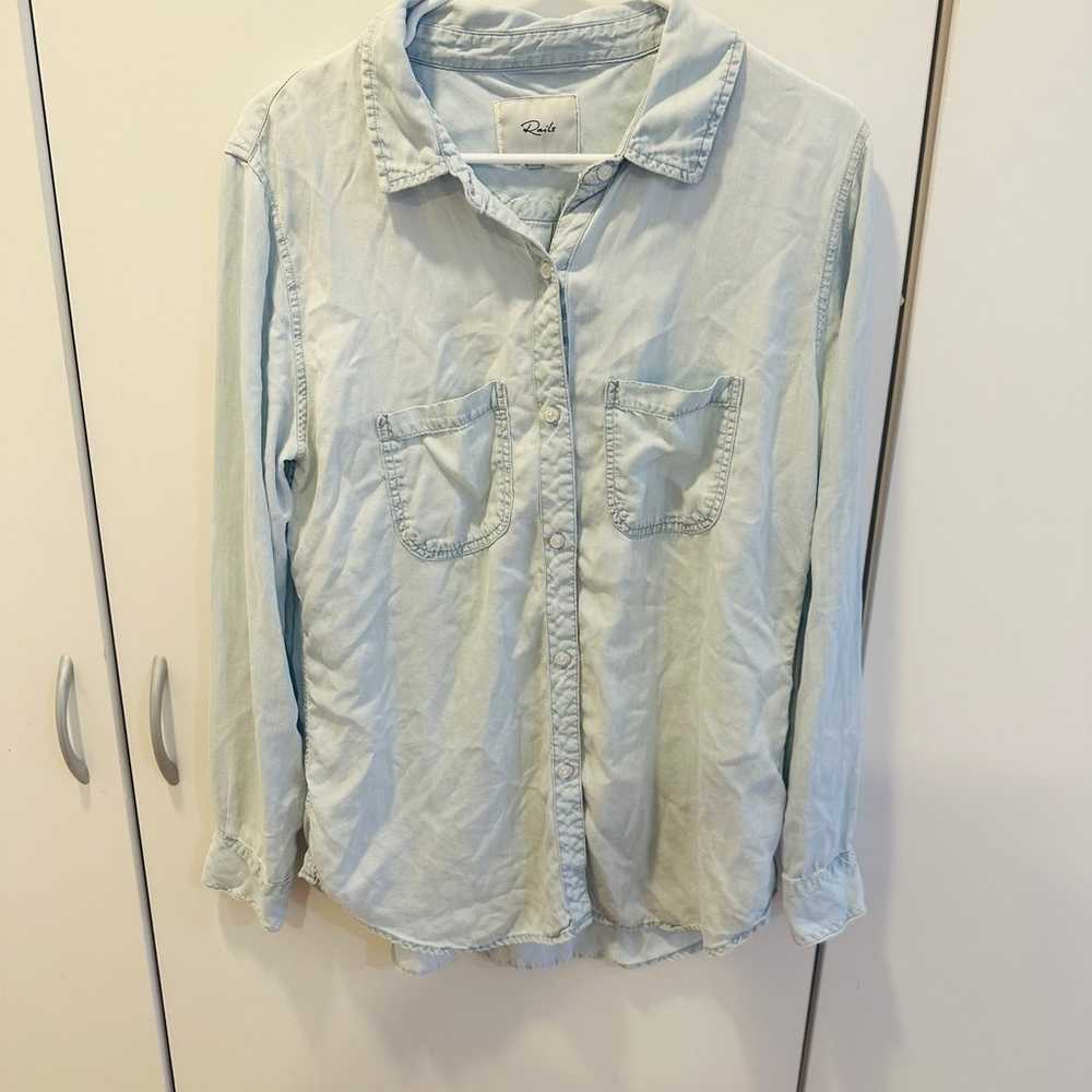 Rails chambray double pocket button Down - image 1