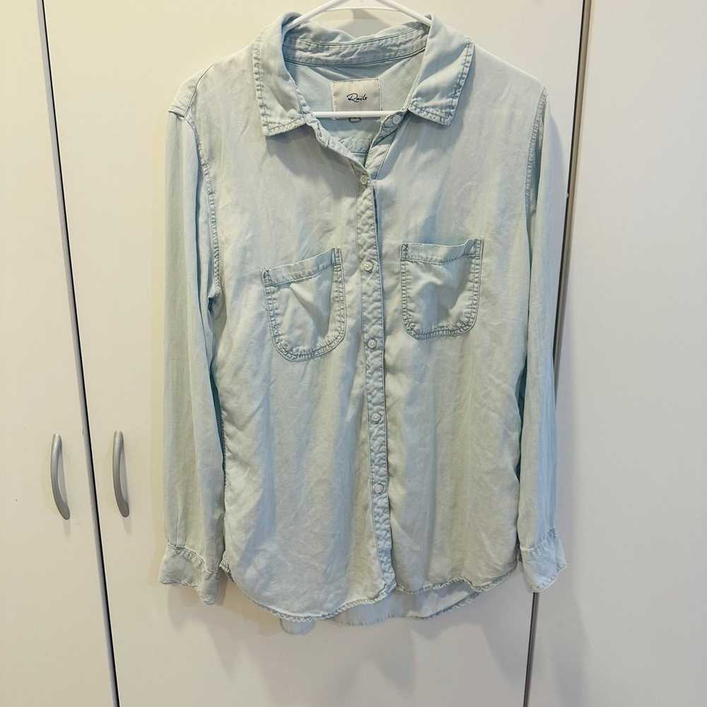 Rails chambray double pocket button Down - image 3