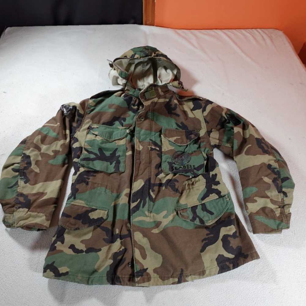 Vintage Authentic Woodland Camo Field Jacket for … - image 1