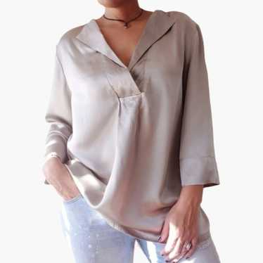 J. Jill Gray Silk Blouse