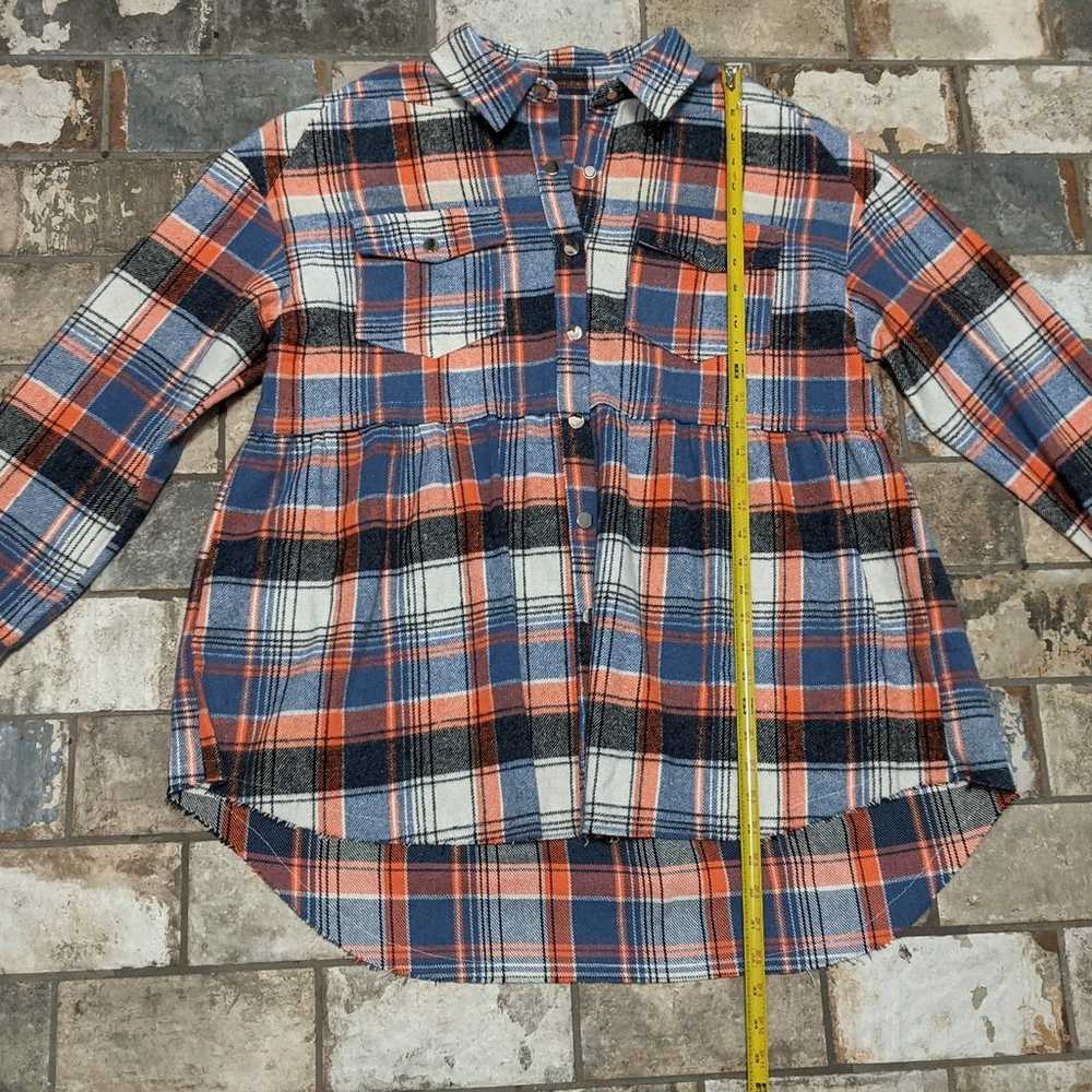 Orange and Blue Plaid Shacket - I Am Not A Handful - image 4