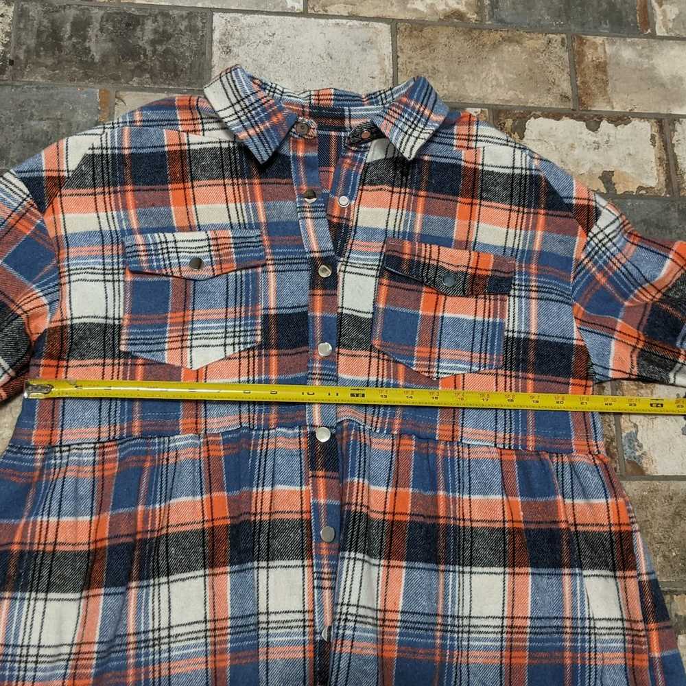 Orange and Blue Plaid Shacket - I Am Not A Handful - image 5