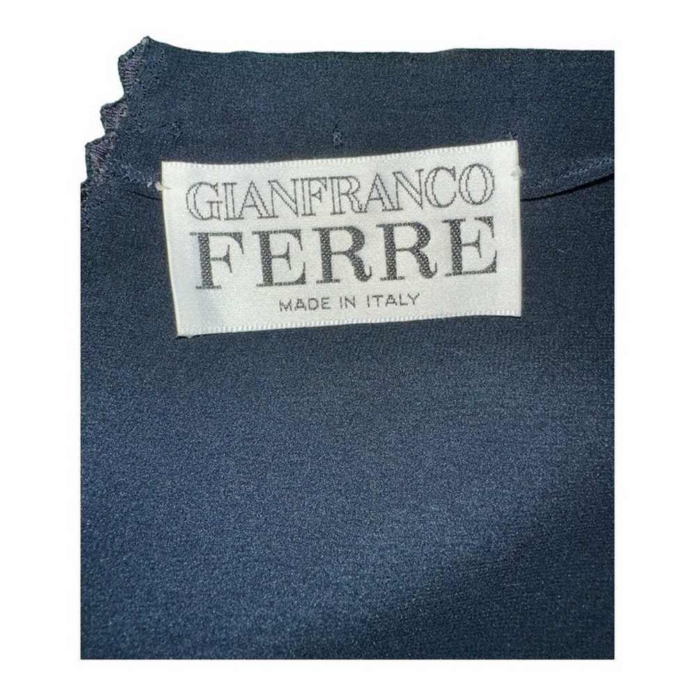 GIANFRANCO FERRE Silk Double Layer Scalloped Edge… - image 6