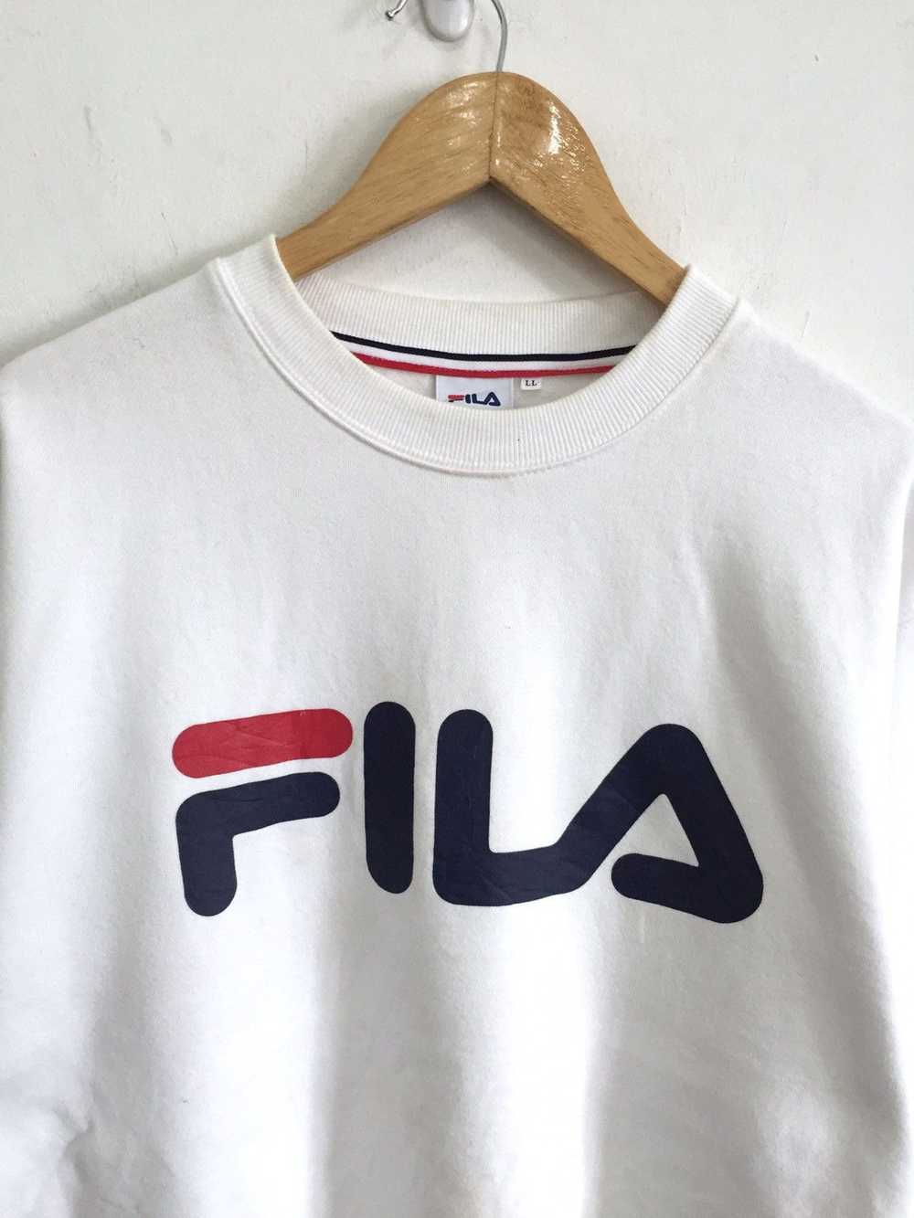 Fila Y2K Fila Spell Out Oversized Jumper Sweatshi… - image 2