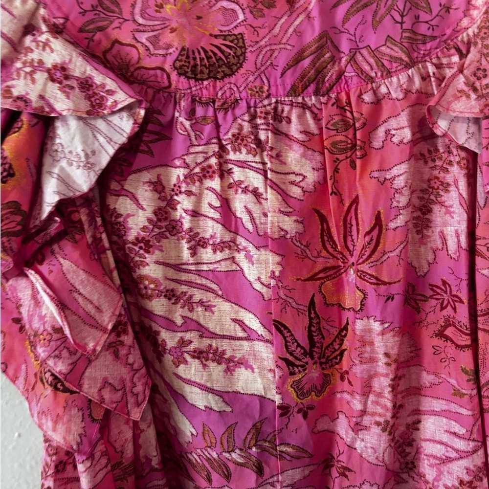 Ulla Johnson pre fall 2022 ruffle pink top - image 2