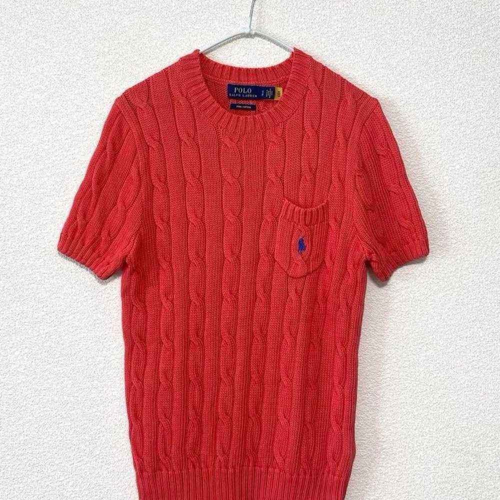 Ralph Lauren Women's Short Sleeve Knit Cable Knit… - image 1