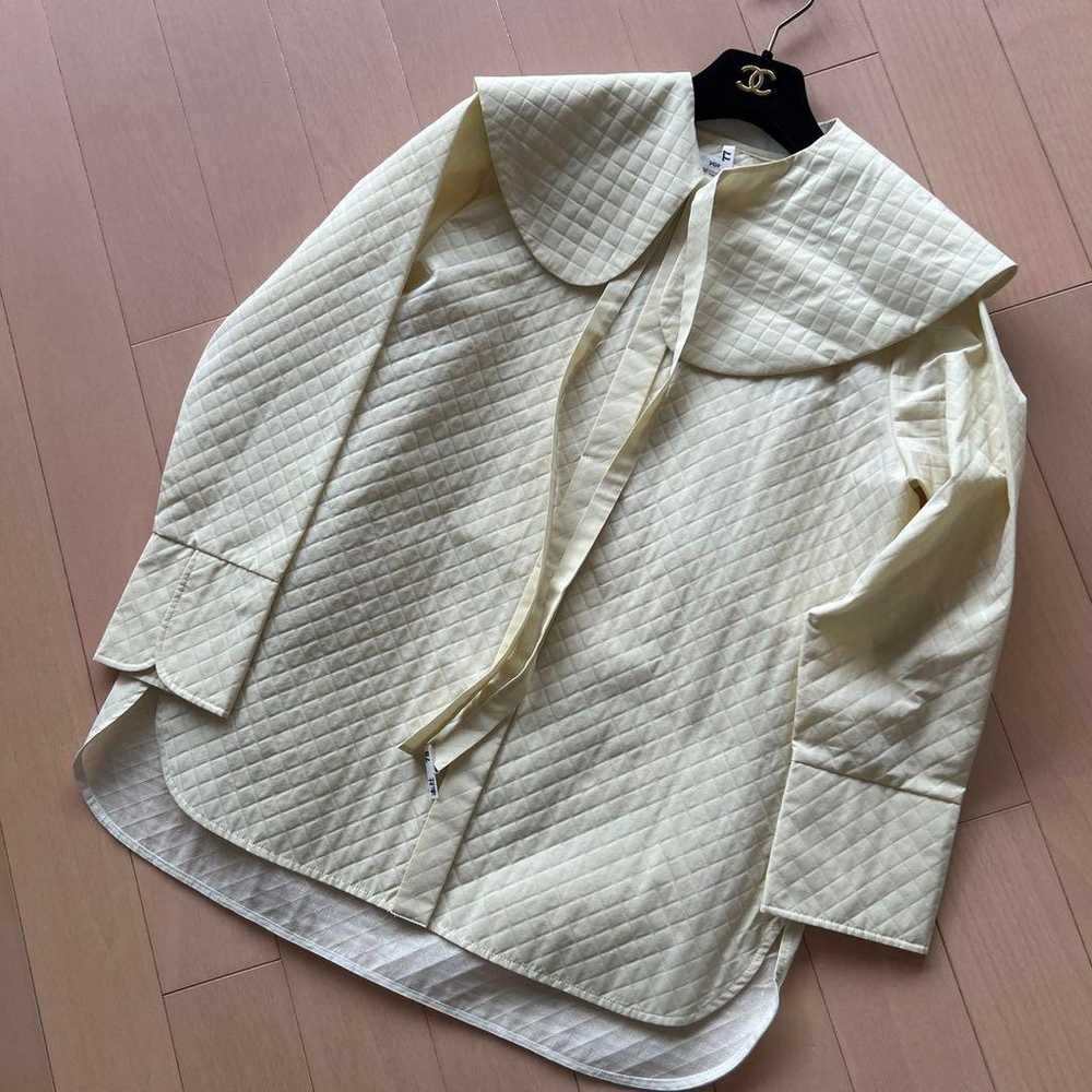 【Excellent Condition】Quilted Jacquard Blouse Ligh… - image 3