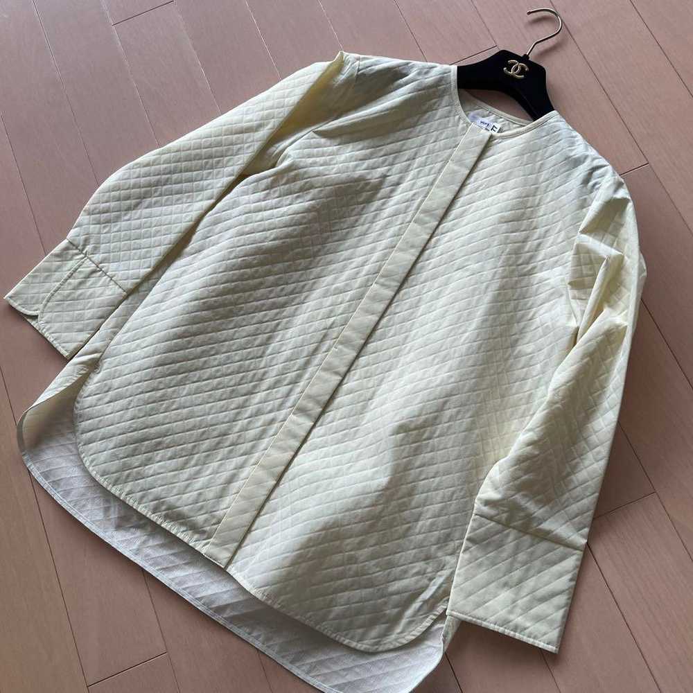 【Excellent Condition】Quilted Jacquard Blouse Ligh… - image 5