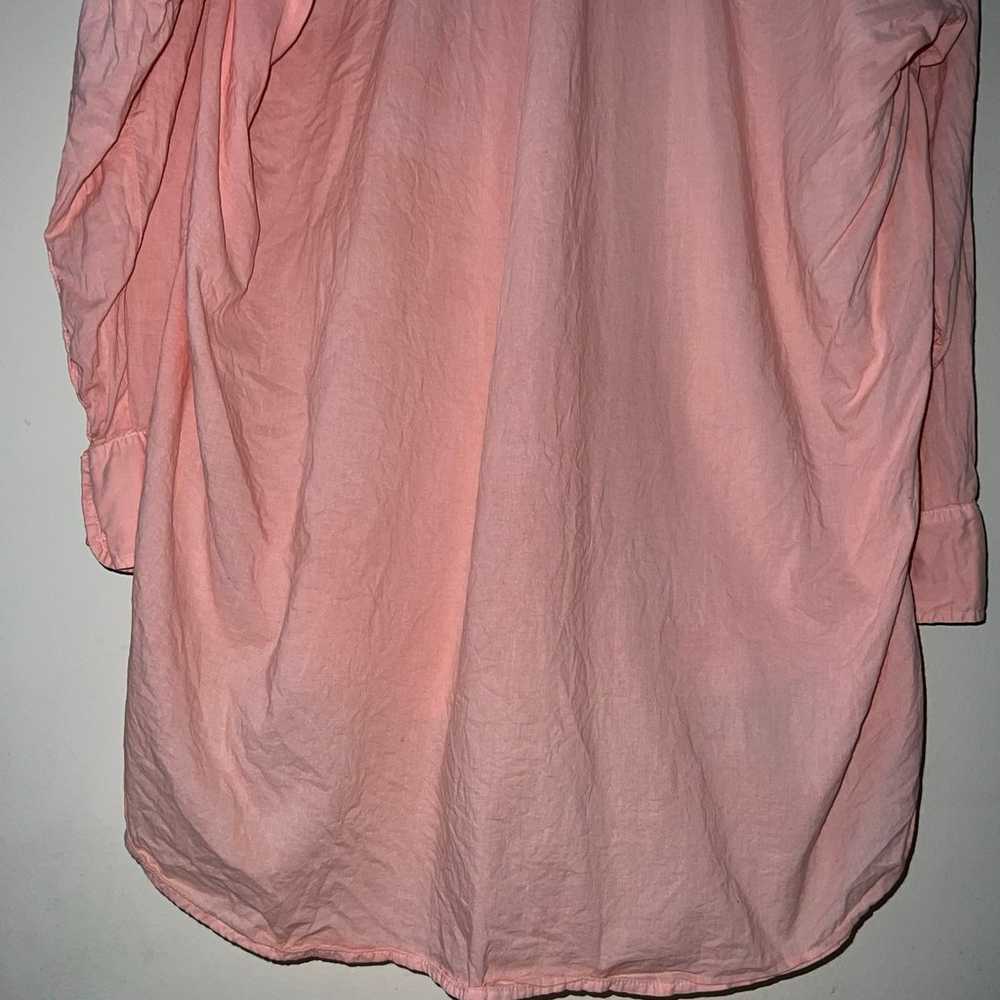 Xirena Women's Medium Pink Beau Shirt Cotton Long… - image 6