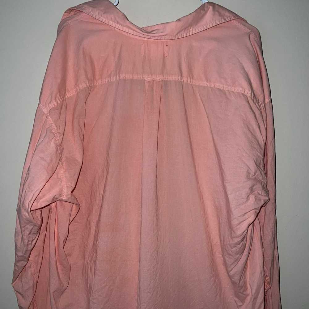 Xirena Women's Medium Pink Beau Shirt Cotton Long… - image 7