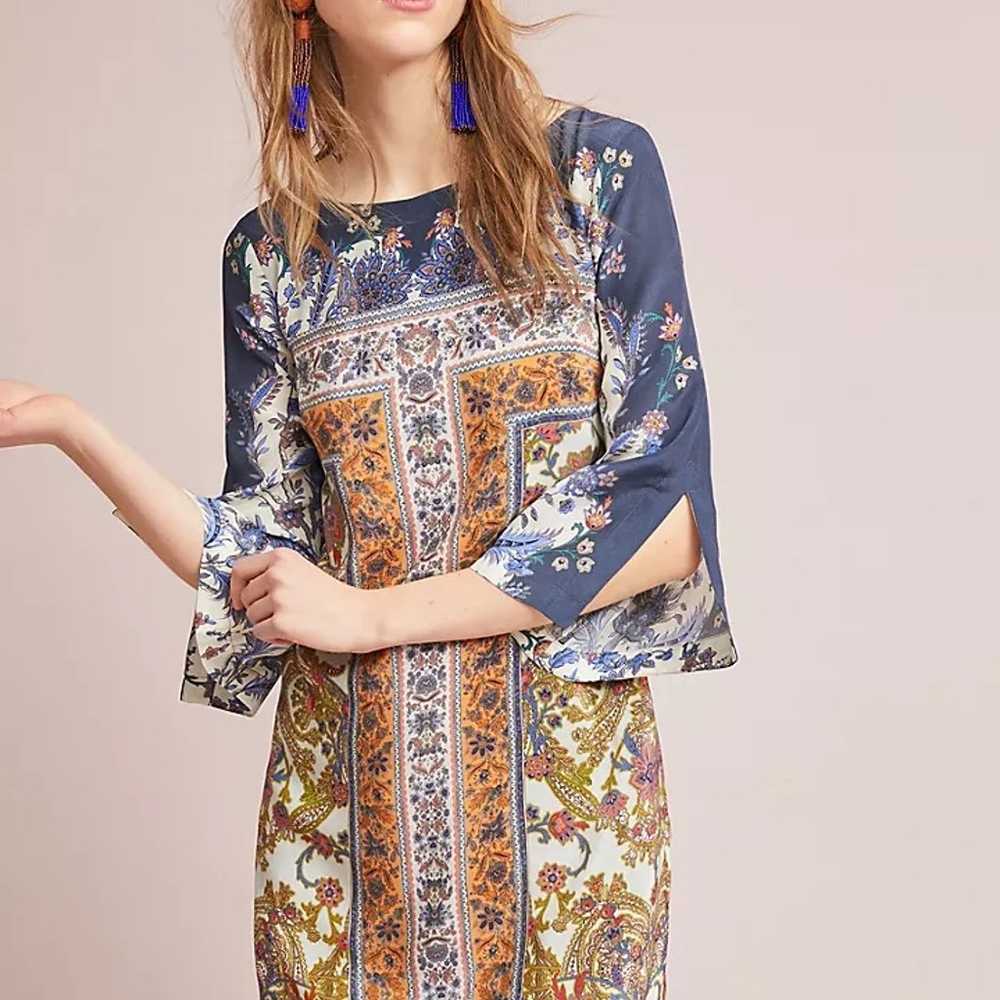 MAEVE by Anthropologie 100% Silk Barcelona Dress … - image 1