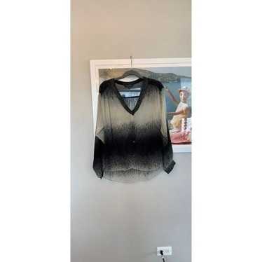 Waverly Grey black and cream blouse