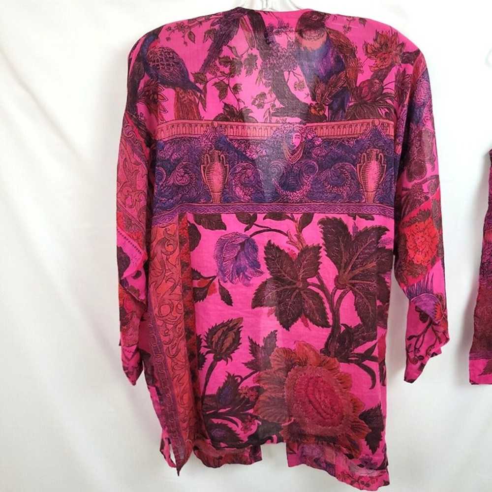 2 Piece Carole Little Size 8 Tank Jacket Pink Pur… - image 3