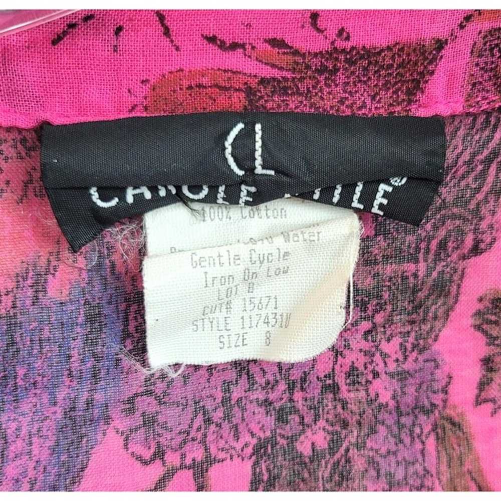 2 Piece Carole Little Size 8 Tank Jacket Pink Pur… - image 4