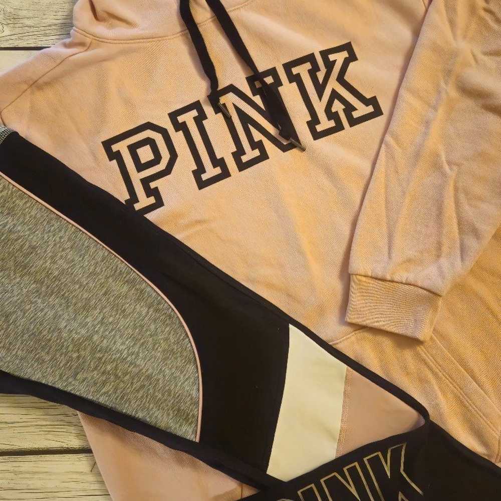 PINK 2 PC YOGA OUTFIT - image 1