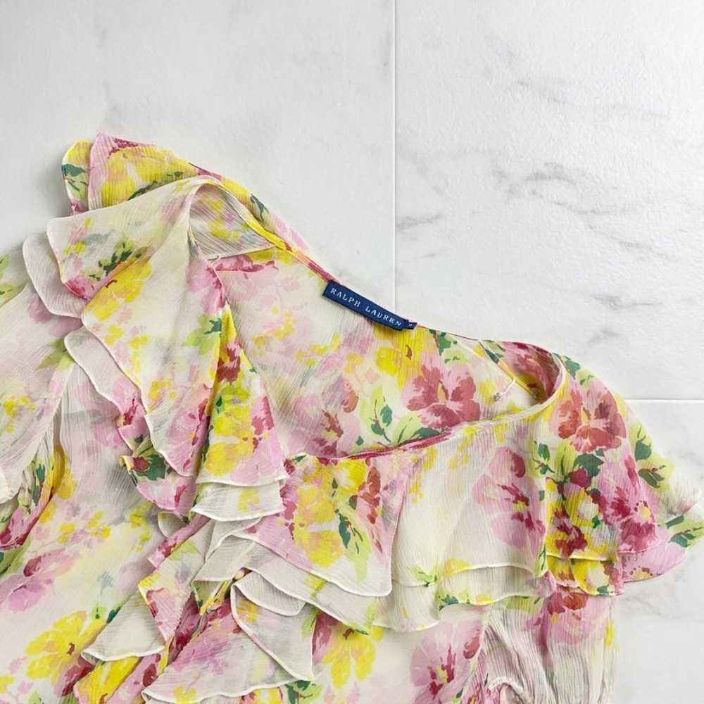 Excellent condition Ralph Lauren floral sheer ruf… - image 3